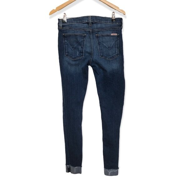 Hudson Jeans Womens 26 Blue Krista Raw Hem Distressed Skinny - Picture 2 of 9